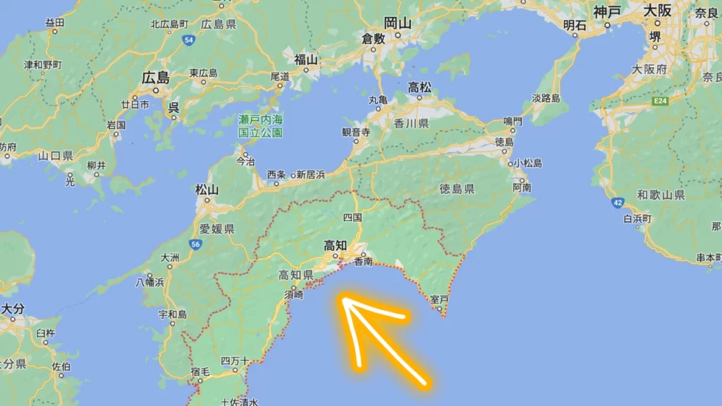 高知県の位置はここ！